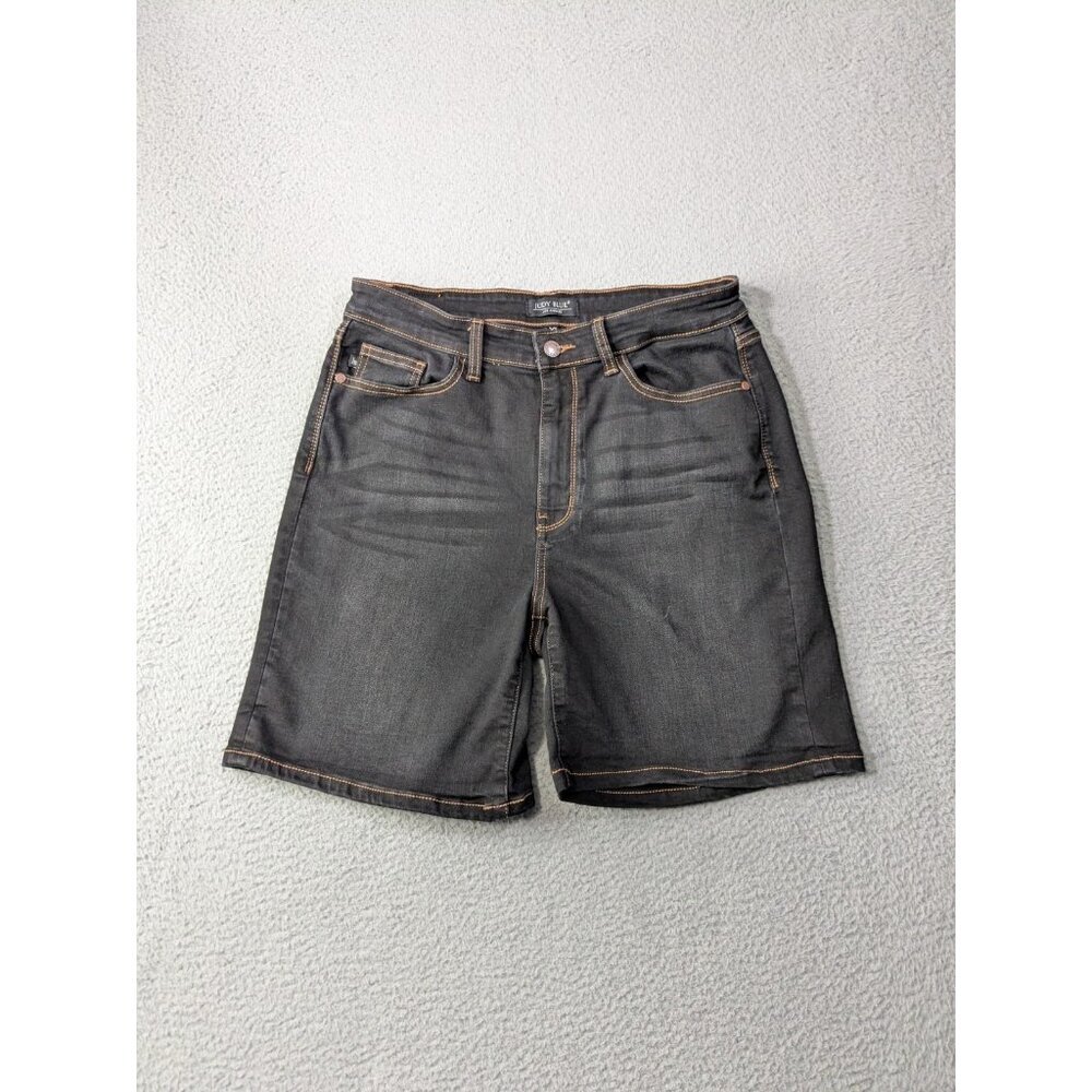 Judy Blue Veronica High Rise Shorts Womens XL Jean Denim Stretch Mid Thigh